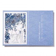 「ちはやふる」伽羅切絵 新に市松、小花づくし柄