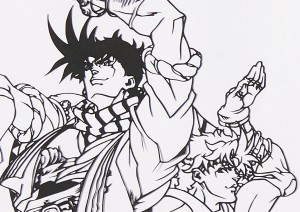 伽羅切絵 TVアニメ「ジョジョの奇妙な冒険」 戦闘潮流(ゴールド)